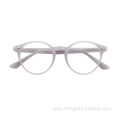 In Stock Round Clear Vintage Optical Eyewear Acetate Frame